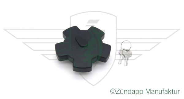 Gas cap lockable